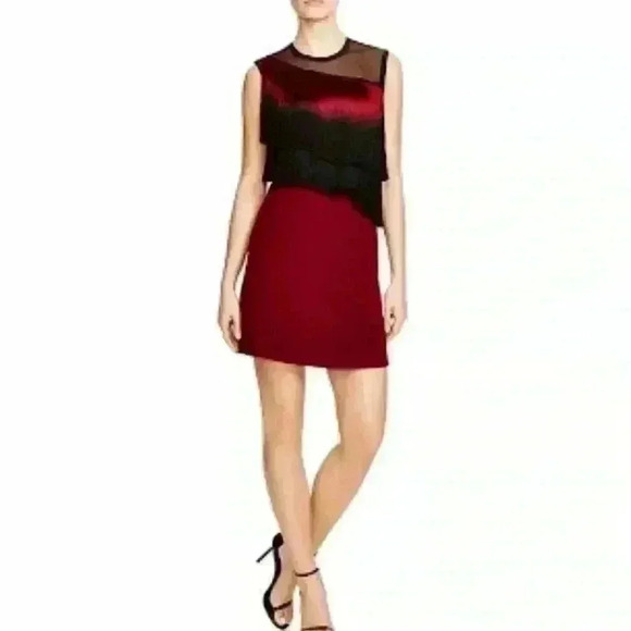 Sandro Fringe Trim Cocktail Dress, Size  S - Picture 1 of 6
